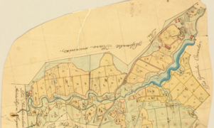 Maade jaotus veski ümbruses 1860-ndatel; EAA.1324.1.621.1]]