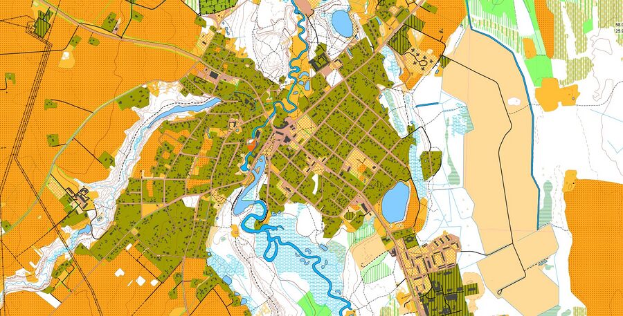 Õhne-Helme-Tõrva maastikud orienteerumiskaardil