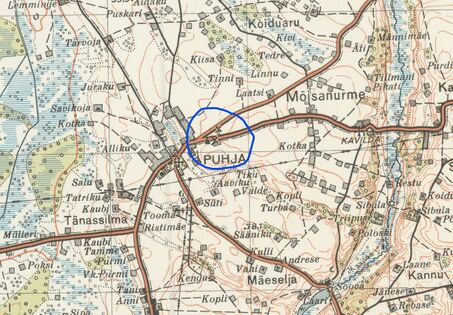 Kuvatõmmis Maaamti EW-topo 50T-kaardilt